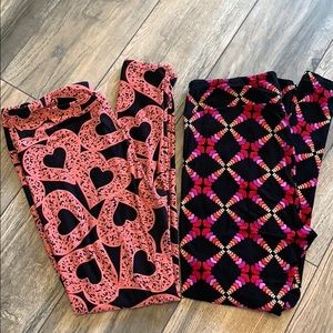 2 Pairs of LuLaRoe Leggings Size TC